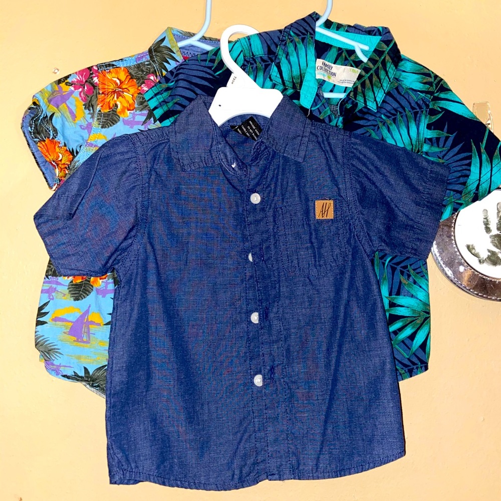 Boys 3 set shirt